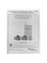 Pentair LX-100EZ Easytouch Control System LX100EZ Installation Owner's Manual - $19.95