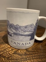 Starbucks 2006 Canada The Maple Leaf Coffee Mug 18oz. Country Profile Bl... - $18.42