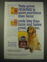 1997 Pedigree Mealtime Dog Food Ad - Tests prove Pedigree is more nutritious - £14.48 GBP