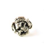 LARGE HEAVY 925 SILVER stamped BIKER RING SKULL IN HANDS Size 9.5 - $110.94 CAD