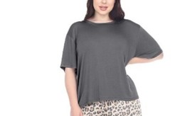 Honeydew Womens Super Soft Fleece 2 Piece Top Color Black Size L - £21.87 GBP