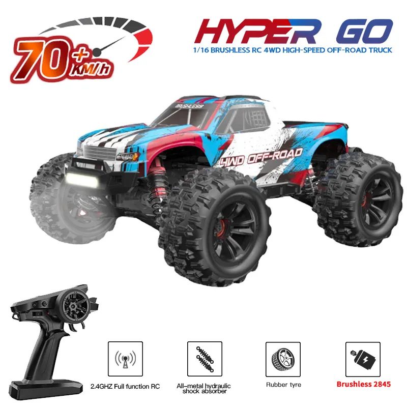 MJX Hyper Go 16207 16208 16210 70KM/H Brushless 1/16 RC Car 4WD High Speed - £154.58 GBP+