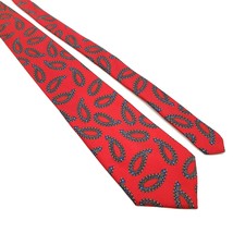 Christian Dior Monsieur Mens Necktie Accessory Office Work Casual Dad Gift Red - £11.69 GBP