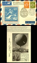 Austrian balloon flight card w/ Israeli postage. HARD TO FIND! - Stuart ... - $30.00