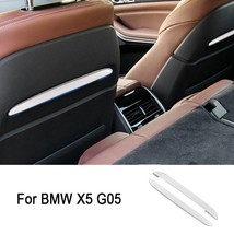 2PCS   Car Rear Seat Panel Back Trim Decoration Sticker Cover For  X5 G05 X7 G07 - £64.82 GBP