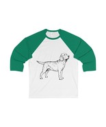 Labrador Retriever Long Sleeve Shirts, Unisex 3/4 Sleeve Baseball Tee - $628.30 MXN+