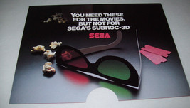 Subroc 3-D Arcade Flyer Original NOS 1982 Video Game Foldout Vintage Retro Promo - $22.33