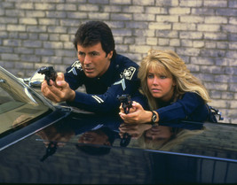 James Darren and Heather Locklear in T.J. Hooker pointing guns by police... - $69.99