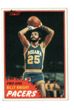 1981-82 Topps Basketball Billy Knight #91 Card Indiana Pacers NBA Midwest EX - £1.48 GBP