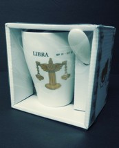 13 Oz Coffee/Tea Mug With Matching Spoon - Golden Horoscope/Zodiac Sign ... - £19.32 GBP