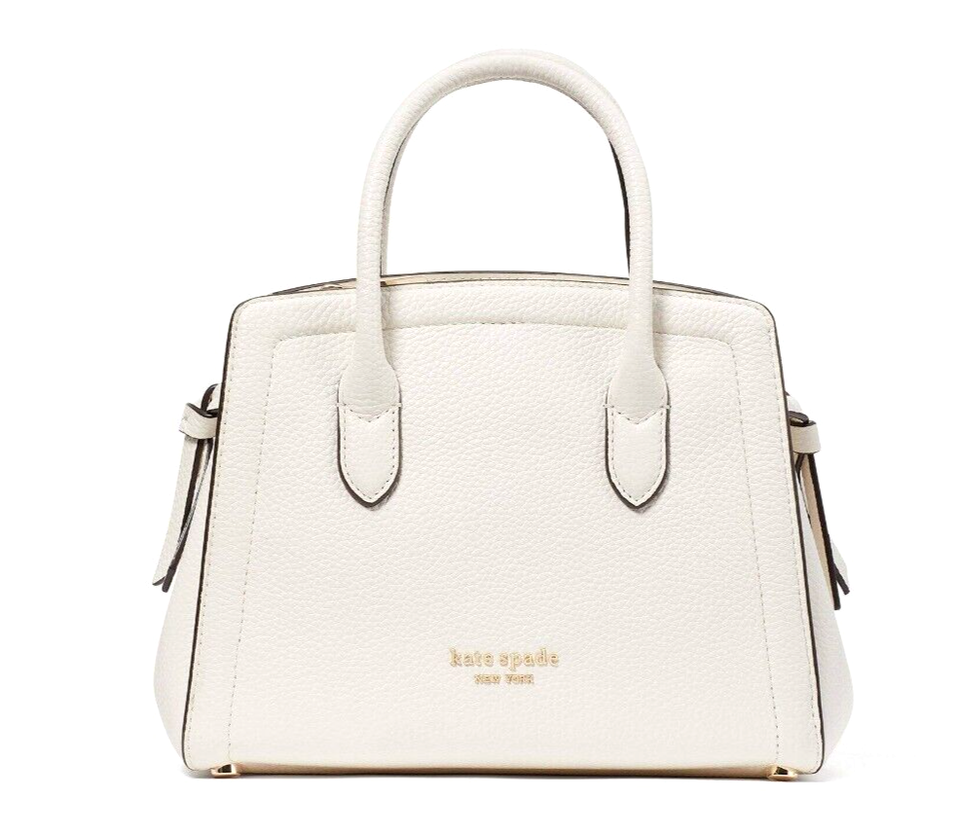 New Kate Spade Knott Pebble Leather Mini Satchel Cream - $120.81