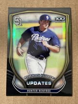 HUNTER RENFROE 2015 Bowman Chrome Top 100 Scouts Updates Refractor Padres - £1.39 GBP