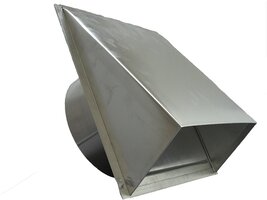 DEFLECTO DAHC6 6&quot; Aluminum Dryer Vent Hood with Flapper - $671.13 MXN