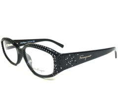 Salvatore Ferragamo Eyeglasses Frames 2627-B 549 Black Crystals 52-16-135 - $64.89