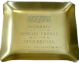 1955 BUICK CAR Flint Mich SPECIAL PREVUE MEMENTO Gold Toned Vtg ALUMINUM... - $22.99