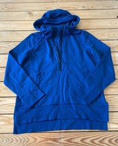 Adidas Men’s Hooded 1/2 Zip Sweatshirt Size M Blue A10 - $19.79