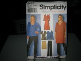 Simplicity 9482 Misses Knit Dress or Top, Pants &amp; Skirt Pattern - Size 6-12 - $7.69