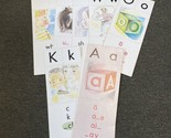 Vtg Old School Alphabet Card Poster Set 1940s 1950s Classroom Education - $28.05