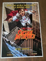 The Return of Captain Invicible 1983, Comedy/Musical Original Movie Poster  - £38.83 GBP