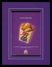 2003 Wendy&#39;s Crispy Chicken Nuggets Framed 11x14 ORIGINAL Vintage Advert... - £27.21 GBP