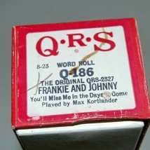 QRS Player Piano Word Roll Q-186 Frankie and Johnny Miss Me When Max Kor... - $29.99