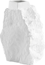 Vase Cyan Design Piedra White Porcelain - £255.74 GBP