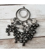 Vintage Pendant - Large Dark Grey with Dangles - No Chain Included - £12.58 GBP