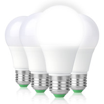 4Pcs E26 A19 Led Light Bulbs 6000K 9.5W 840 Lumen Daylight Energy Saving Lamp Us - £23.17 GBP