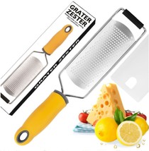 Stainless Steel Cheese and Citrus Grater Zester Lemon Zester Food Grater Tool - £11.96 GBP