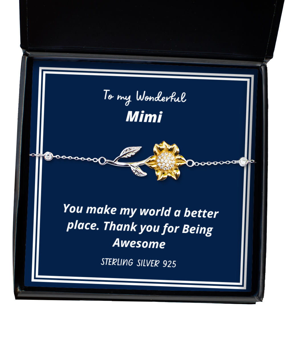 To my Mimi,  Sunflower Bracelet. Model 64035  - £32.13 GBP