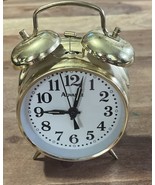 Advance 2 Bell Alarm Clock  6.25&quot; Tall Luminous Hands &amp; Dots Works Great - €10,14 EUR