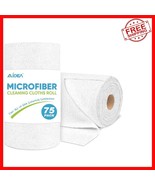 75-Pack Microfiber Cleaning Cloth Roll - Tear-Away, Eco-Friendly &amp; Versa... - $555.64 MXN