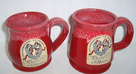 DENEEN POTTERIES &quot;AFFAIR OF tHE HEART&quot;MUGS Celebrating 30 years - $34.65