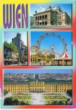 Austria Postcard Vienna Wien Multi View - £1.73 GBP