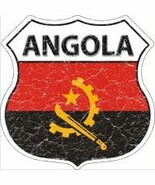 Angola Flag Highway Shield Novelty Metal Magnet HSM-169 - $20.35 CAD
