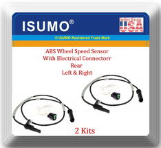 2 x ABS Wheel Speed Sensor W/Connector Rear L/R Fits OEM# 34526791226 BMW 12-20 - £41.58 GBP