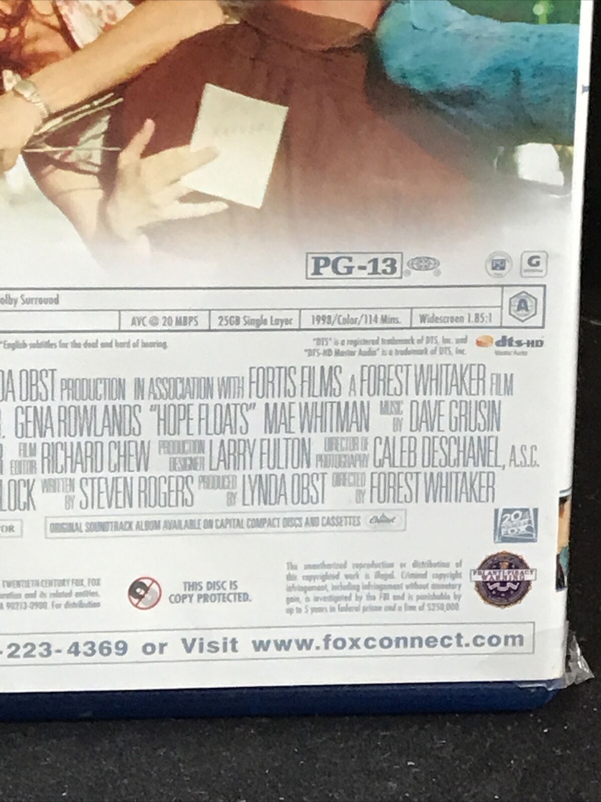 Hope Floats Blu-Ray With Sandra Bullock Harry Connick JR Gena Rowland’s LG W4 Item image 10
