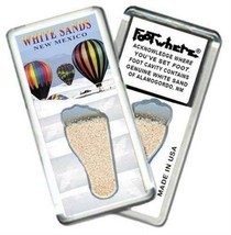 White Sands, NM FootWhere® Souvenir Fridge Magnet. Made in USA - £6.37 GBP