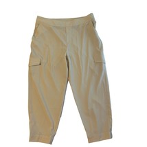 Soft Surroundings Go Lively Cargo Jogger High Rise Khaki Beige Pants Wom... - £19.91 GBP