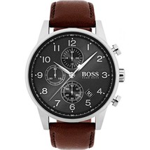 HUGO BOSS HB1513494 NAVIGATOR MEN&#39;S STAINLESS STEEL CHRONOGRAPH WATCH + ... - £129.53 GBP