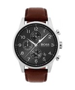 HUGO BOSS HB1513494 NAVIGATOR MEN&#39;S STAINLESS STEEL CHRONOGRAPH WATCH + ... - £129.28 GBP