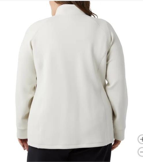 32 Degrees Womens Jacket Tan Full-Zip Pockets Stretch Active Workout Gym Soft Item image 8