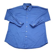 Perry Ellis Shirt Mens 32 Blue Long Sleeve Collared Button Pocket Barrel... - $25.72