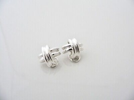 Tiffany &amp; Co Signature X Clip On Earrings Studs Rare Silver Gift Love Cool - £261.24 GBP