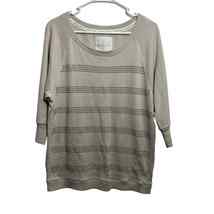 Victoria&#39;s Secret Supermodel Essentials Gray Silver Stud Sweatshirt Wome... - $22.39