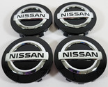 Nissan 2 1/2&quot; Black Button Center Caps Fits Kicks / Rogue # 40342-6RA1A ... - £79.91 GBP