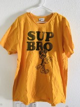 Disney Parks Mickey Mouse Sup Bro Gold Yellow/Orange T-Shirt Men’s Size ... - £16.39 GBP