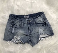 Mudd Womens Shorts Size 5 Distressed Lacey Booty Short Shorts  - £14.64 GBP