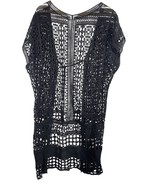 Do Everything in Love Black Crochet Open Knit Kimono Festival Whimsigoth... - $49.72