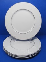 Royal Doulton Argenta Set Of 4 White 10 5/8&quot; Dinner Plates Unused Condition - £30.67 GBP